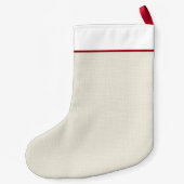 かわいい飼い犬の漫画の大きいブラウン犬の雑種犬の恋人 スモールクリスマスストッキング (裏面)