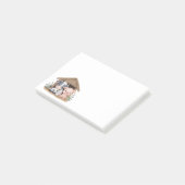 かわいい飼育動物の豚の牛 ポストイット (アングル)