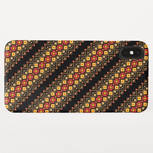 かわいい飾りウクライナの花柄デザイン Case-Mate iPhoneケース (裏面(横))