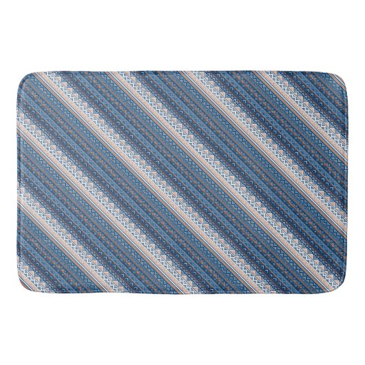 かわいい飾りウクライナパターンデザイン バスマット (正面)