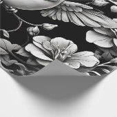 かわいい飾りハチドリ ラッピングペーパー (角)