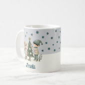 かわいい飾キッズシストマツリースケッチ名 コーヒーマグカップ (正面左)