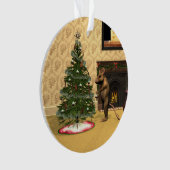 かわいい飾ネズミのクリスマスツリー オーナメント (正面)