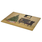 かわいい飾ネズミのクリスマスツリー カッティングボード (角)