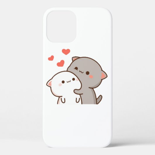 かわいい餅の桃の猫 Case-Mate iPhoneケース (裏面)