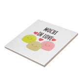 かわいい餅まんがスケッチ タイル (側面)