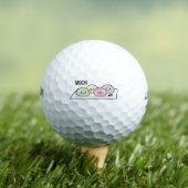 かわいい餅アイスクリームライス日本のグリーンティー ゴルフボール (インサイチュ 木)