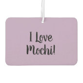 かわいい餅アイスク日本のリーム緑茶 カーエアーフレッシュナー (裏面)