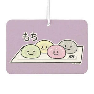 かわいい餅アイスク日本のリーム緑茶 カーエアーフレッシュナー