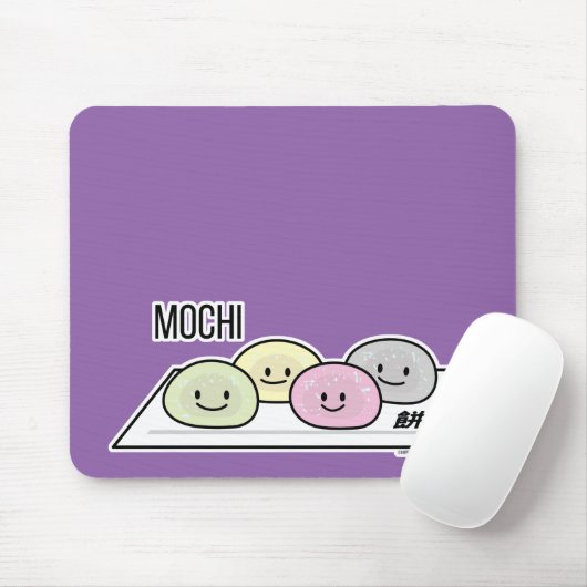 かわいい餅アイスク日本のリーム緑茶 マウスパッド (マウス)