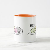 かわいい餅アイスク日本のリーム緑茶  マグカップ (中央)