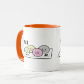 かわいい餅アイスク日本のリーム緑茶  マグカップ (正面左)