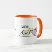 かわいい餅アイスク日本のリーム緑茶  マグカップ (正面右)