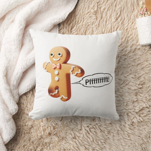 かわいい養殖ジンジャーブレッドマンクリスマス クッション (ブランケット)