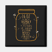 かわいい養蜂引用文養蜂家ハニー恋人 マグネット (正面)