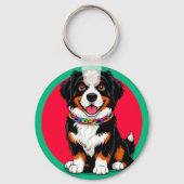 かわいい首輪の動く犬 キーホルダー (裏面)