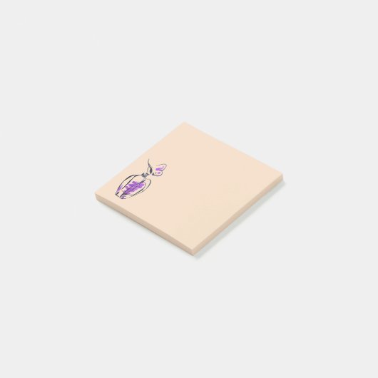 かわいい香水のファッションのイラストレーションの文房具 ポストイット (アングル)