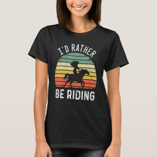 かわいい馬に乗るのが好き 馬術ライダー Tシャツ