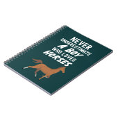 かわいい馬のギフト　赤ちゃん男の子　子供　動物好き ノートブック (左側)