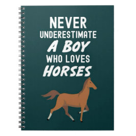 かわいい馬のギフト　赤ちゃん男の子　子供　動物好き ノートブック
