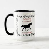 かわいい馬のセラピストのマグ マグカップ (左)