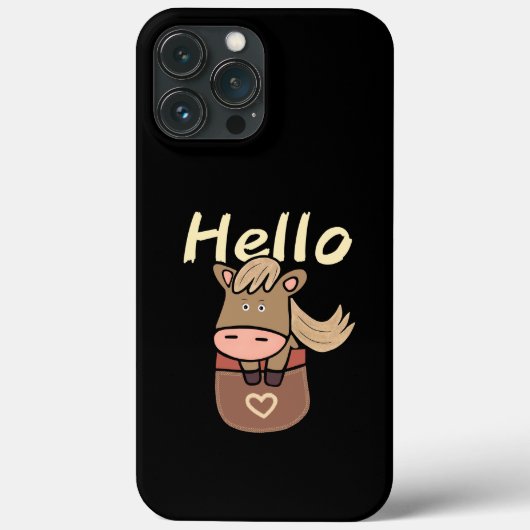 かわいい馬のポケット Case-Mate iPhoneケース (裏面)