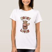 かわいい馬のポケット Tシャツ (正面)