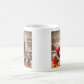 かわいい馬のマグカップとコーヒーとハート コーヒーマグカップ (中央)