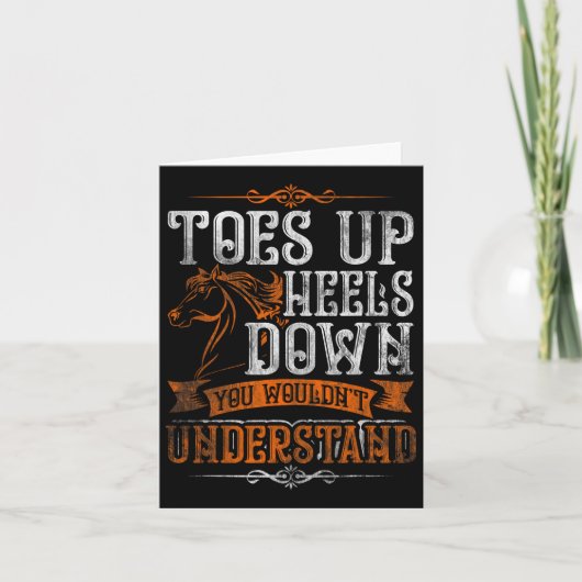かわいい馬のライダーのギフト乗馬 カード (正面)