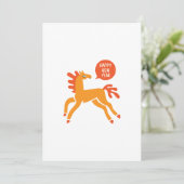 かわいい馬の中国新年 シーズンカード (スタンド正面)