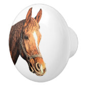 かわいい馬の動物の子供部屋 セラミックノブ (右)