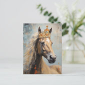 かわいい馬の王冠 ポストカード (スタンド正面)