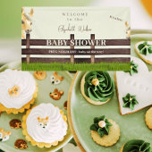 かわいい馬の赤ちゃんシャワーへようこそ 横断幕