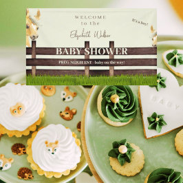 かわいい馬の赤ちゃんシャワーへようこそ 横断幕