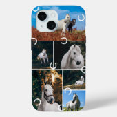 かわいい馬の馬の写真コラージュ Case-Mate iPhoneケース (裏面)