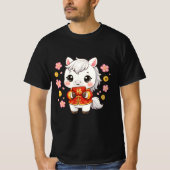 かわいい馬の2026年お正月 Tシャツ (正面)