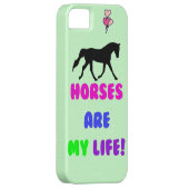 かわいい馬は私の生命iPhone 5つのケースです Case-Mate iPhoneケース (裏面/右)
