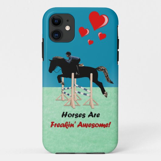 かわいい馬は素晴らしいFreakinです Case-Mate iPhoneケース (裏面)