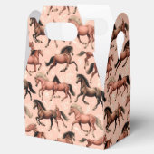 かわいい馬ピンクシームレス フェイバーボックス (オープン)