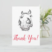 かわいい馬好きのサンキューカード サンキューカード (スタンド正面)