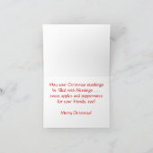 かわいい馬好きウェスタン・クリスマス シーズンカード (内部)