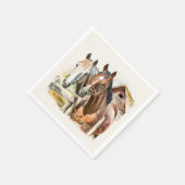 かわいい馬好きパーティー スタンダードカクテルナプキン (角)