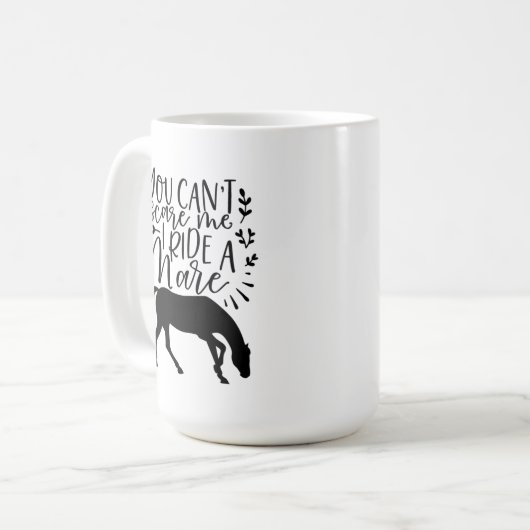 かわいい馬好きワードアート コーヒーマグカップ (正面左)