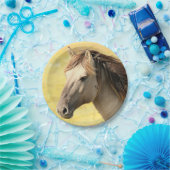 かわいい馬好き馬術馬の結婚式 ペーパープレート (パーティー)