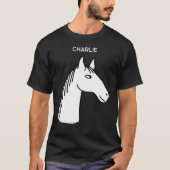 かわいい馬 オーダーメイド Tシャツ (正面)