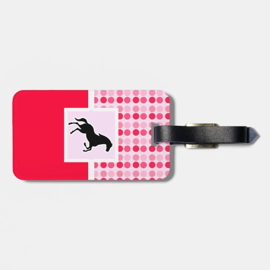 かわいい馬 ラゲッジタグ (裏面横)
