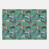 かわいい馬 ラッピングペーパーシート (正面2)