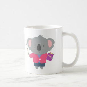かわいい駄洒落のユーモアコアラの先生 コーヒーマグカップ