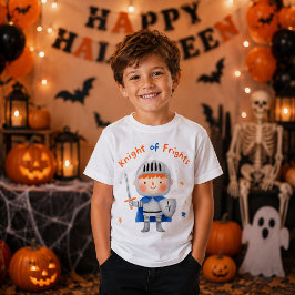 かわいい騎士のハロウィンコスチューム 少年用 Tシャツ