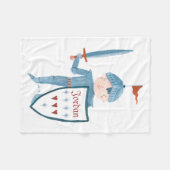 かわいい騎士名前入りなフリースブランケット フリースブランケット (正面(横))